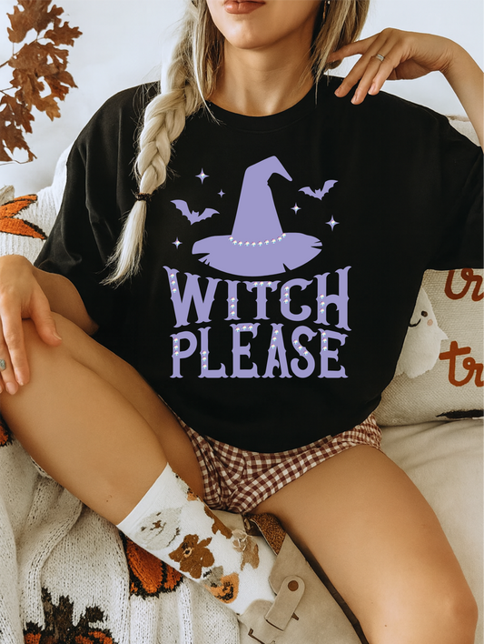 Witch Please Black Graphic Tee