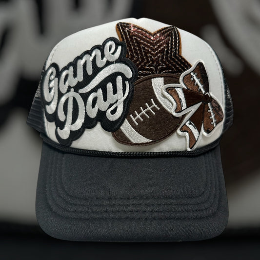 Gameday Football Bow Trucker Ballcap