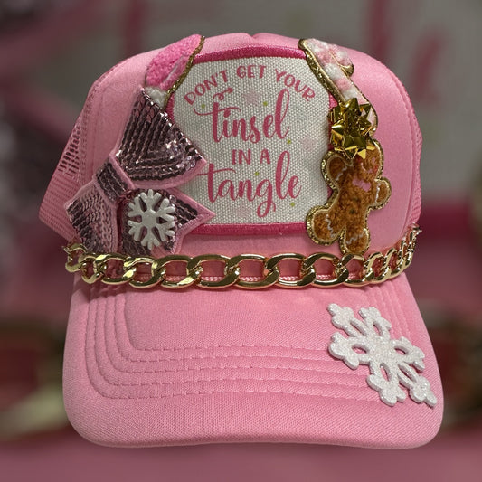 Don't Get your Tinsel in a Tangle Christmas Trucker Ballcap