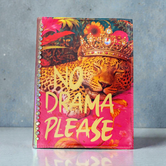 No Drama Please Leather Journal