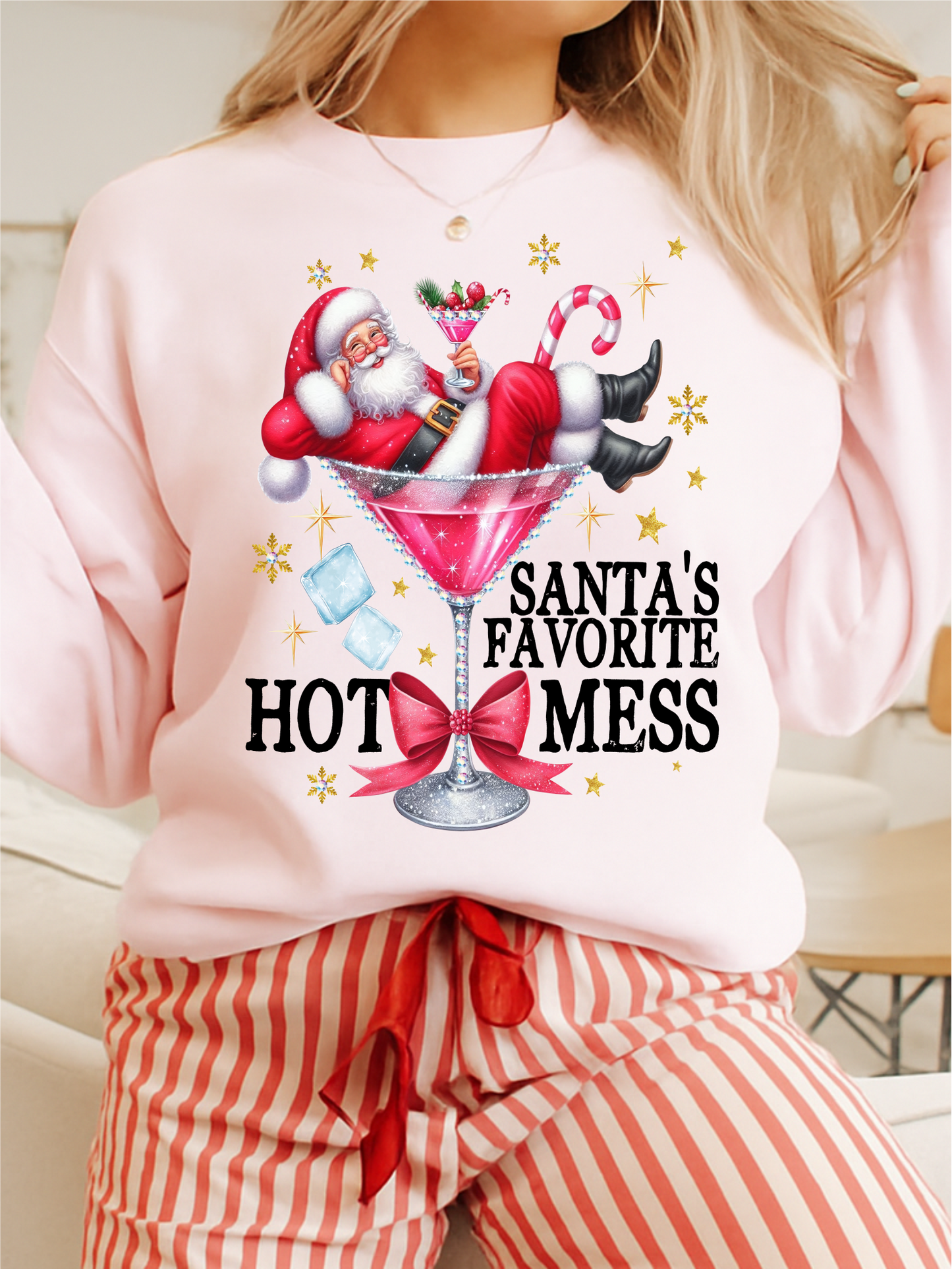 Santas Favorite Hot Mess Crewneck