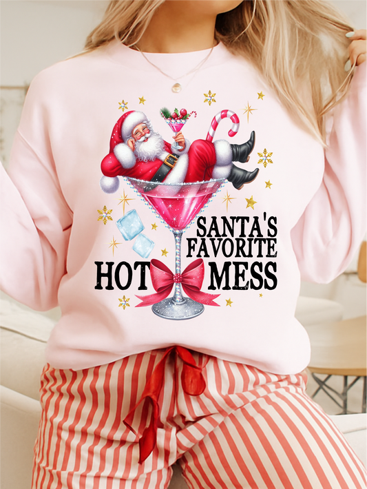 Santas Favorite Hot Mess Crewneck