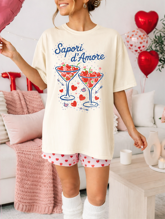 Sapori D'Amore Cream Graphic Tee