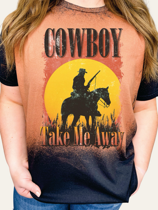 GRAPHIC TEE 218B Cowboy Take Me Away