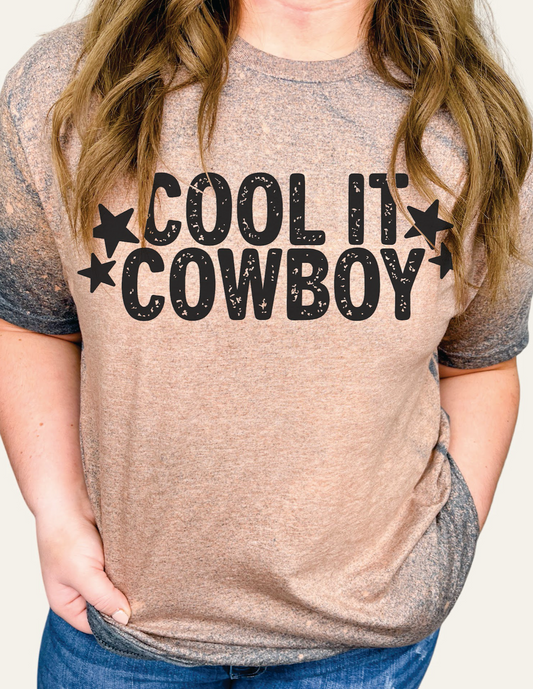 GRAPHIC TEE 292DG Cool it Cowboy