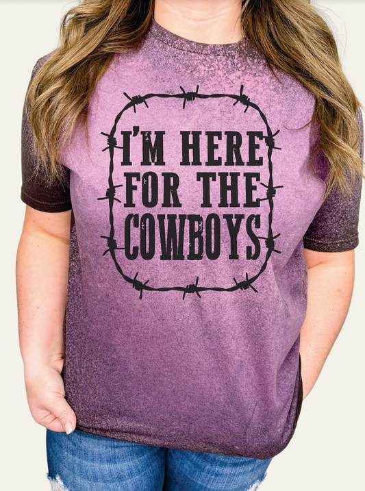 GRAPHIC TEE 308BR Im Here for the Cowboys