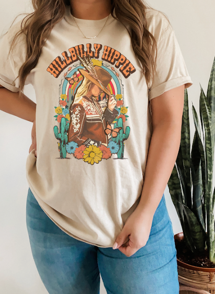 GRAPHIC TEE 384S Hillbilly Hippie