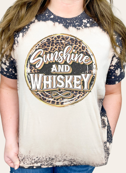 GRAPHIC TEE 422DG Sunshine and Whiskey