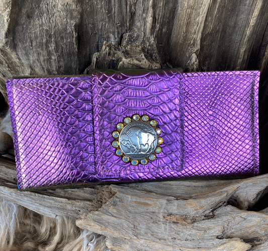 ROWDYRANCH Large Wallet with Concho 1203