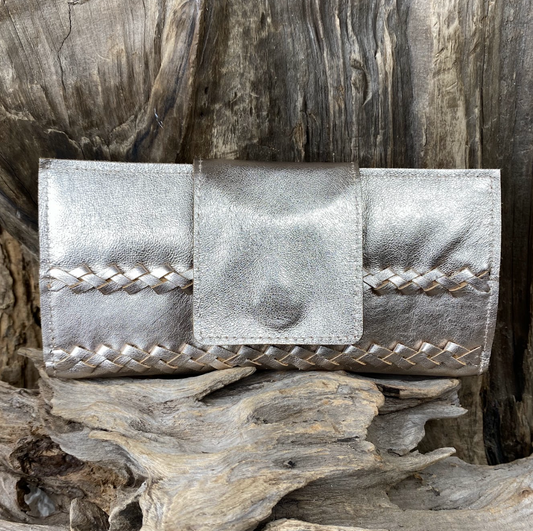 SunsetRidge Wallet with Braid RoseGold