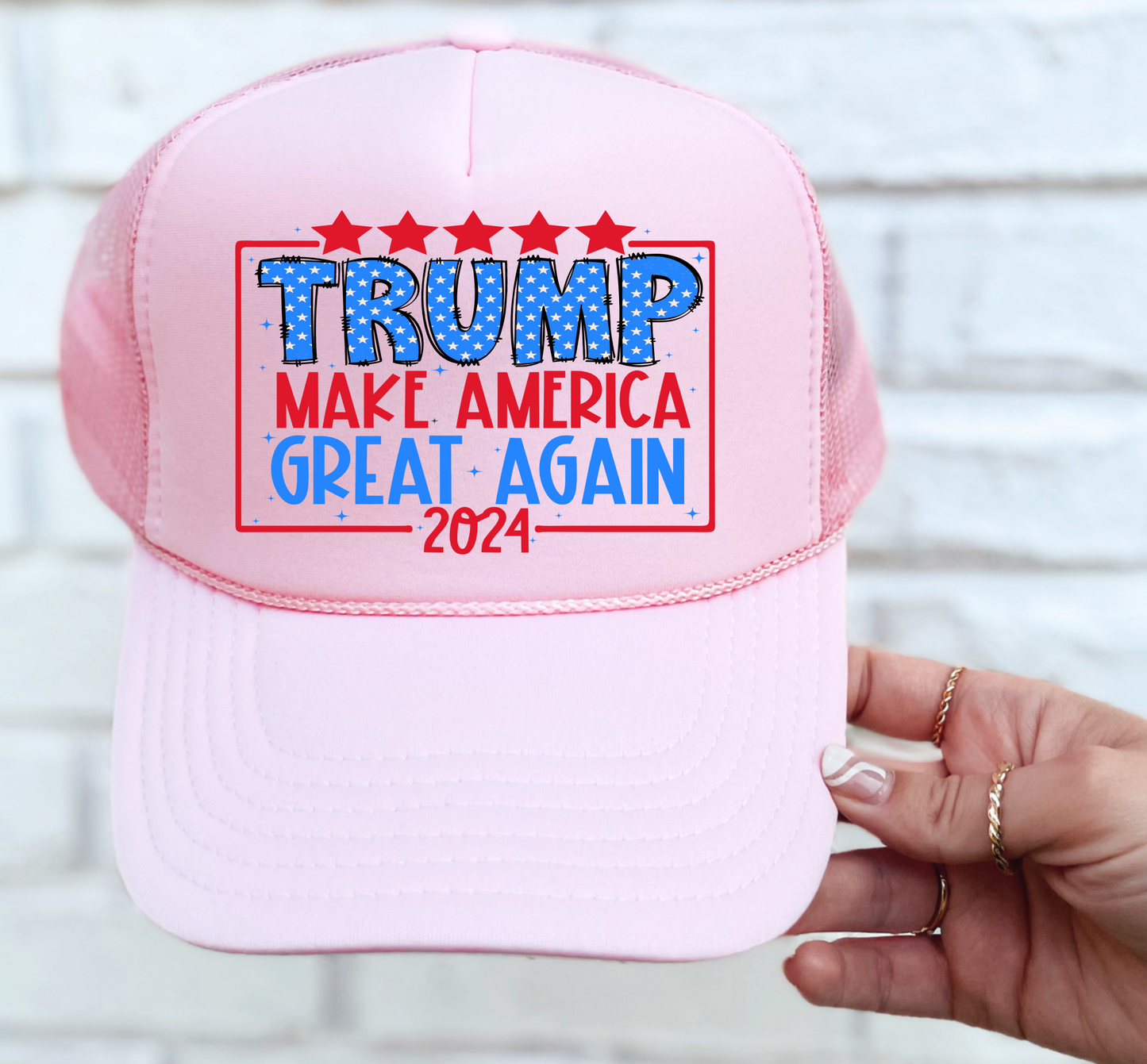 Trump Make America Great Again 2024 Political Trucker Ballcap