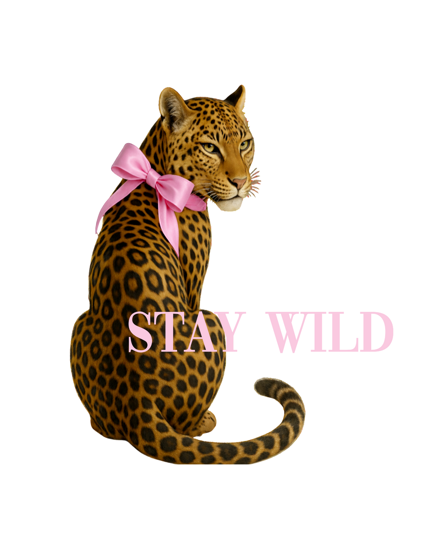Stay Wild Leopard Graphic Tee