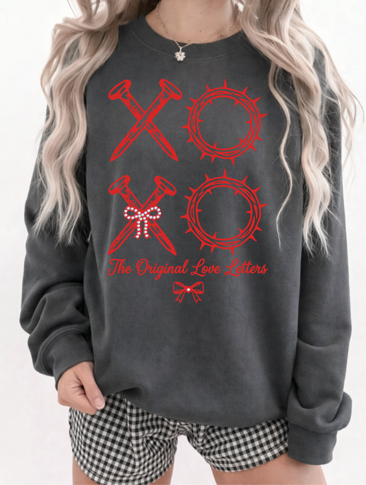 XOXO Grey Crewneck