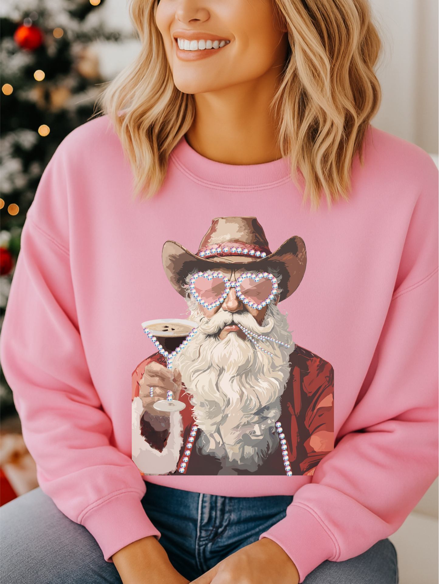 Cowboy Santa Crewneck