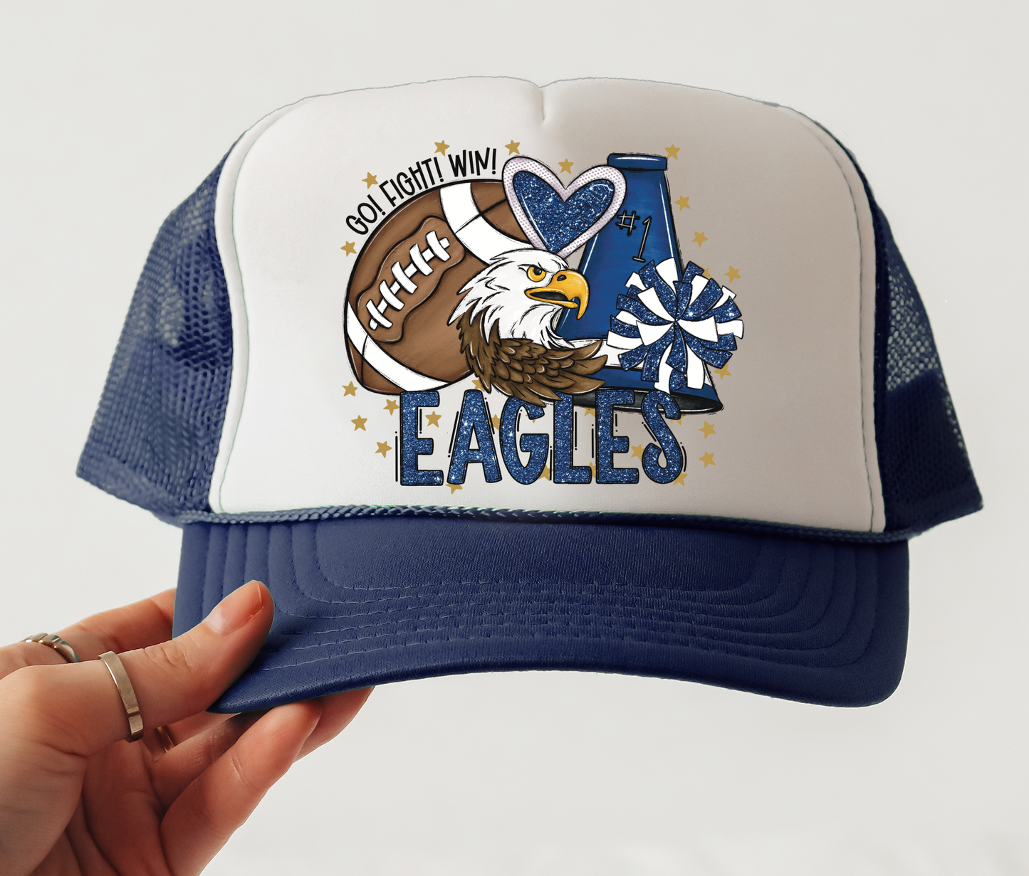 Eagles Mascot Trucker Ballcap