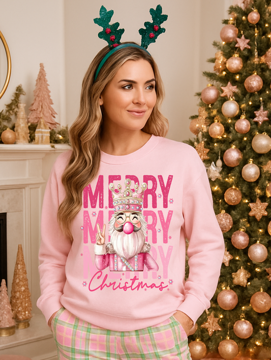 Merry Christmas Nutcracker Crewneck